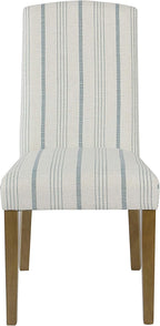 HomePop Classic Parsons Dining Chair - Blue Calypso Stripe (Set of 2)