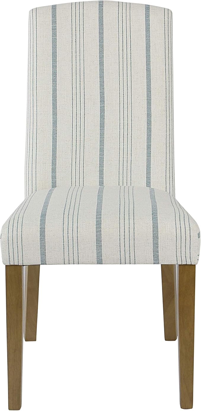 HomePop Classic Parsons Dining Chair - Blue Calypso Stripe (Set of 2)