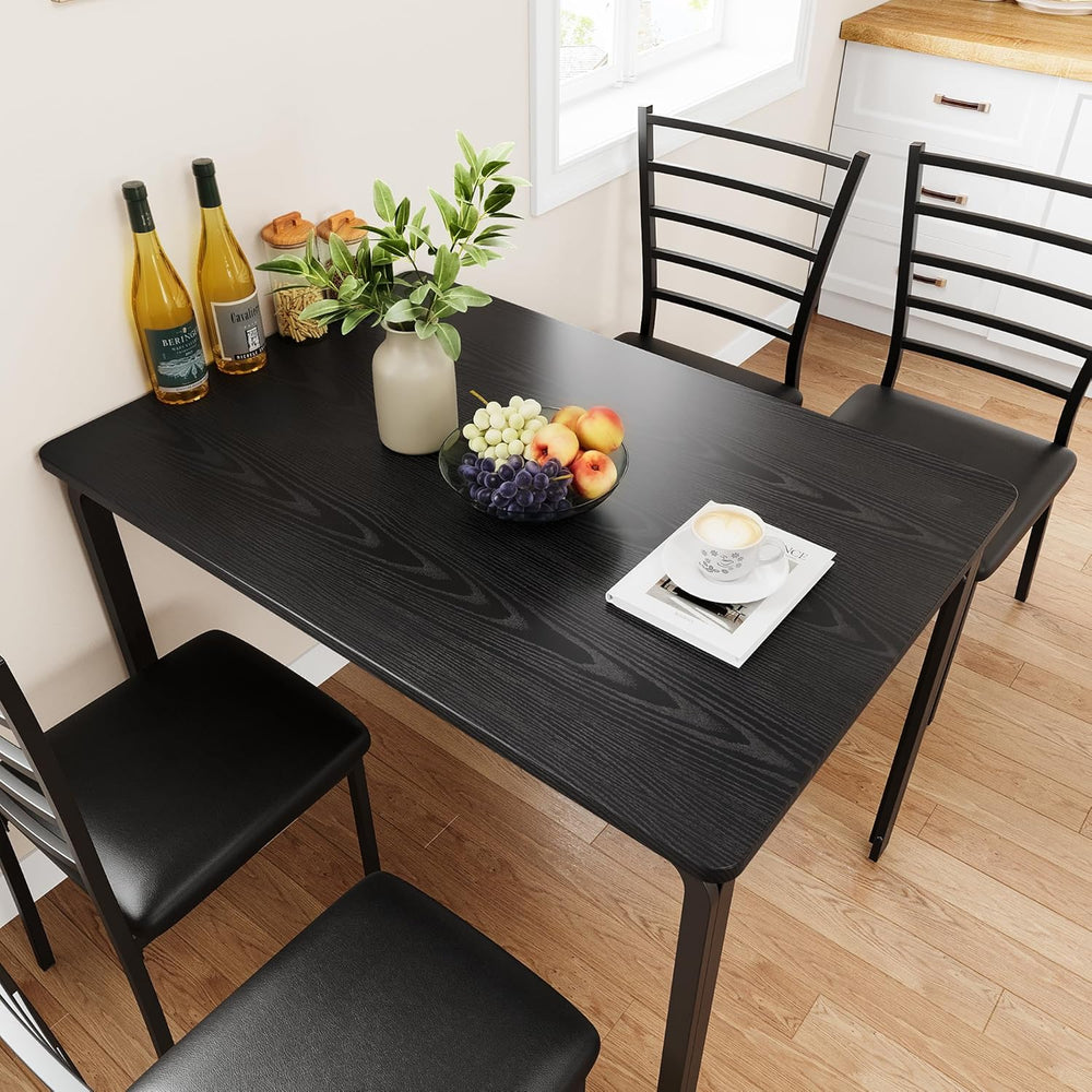 GarveeHome 5-Piece Kitchen Dining Room Table Chair Set for Small Space, Indoo...