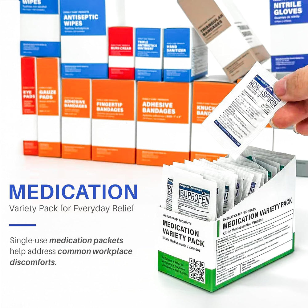 EVERLIT CARE First Aid Kit Refill OSHA-Compliant 50-Person