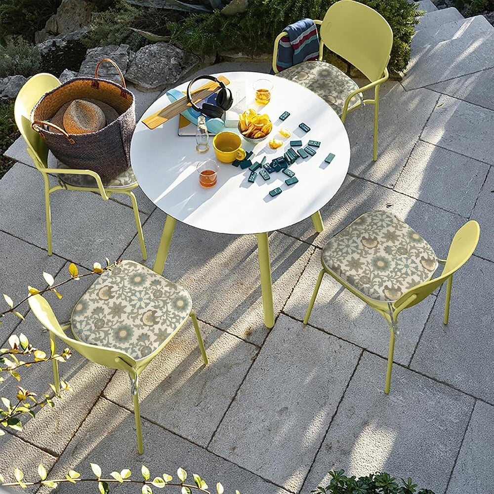 LVTXIII Outdoor Seat Cushions Patio Chair Pads with Ties, All Weather Chair C...
