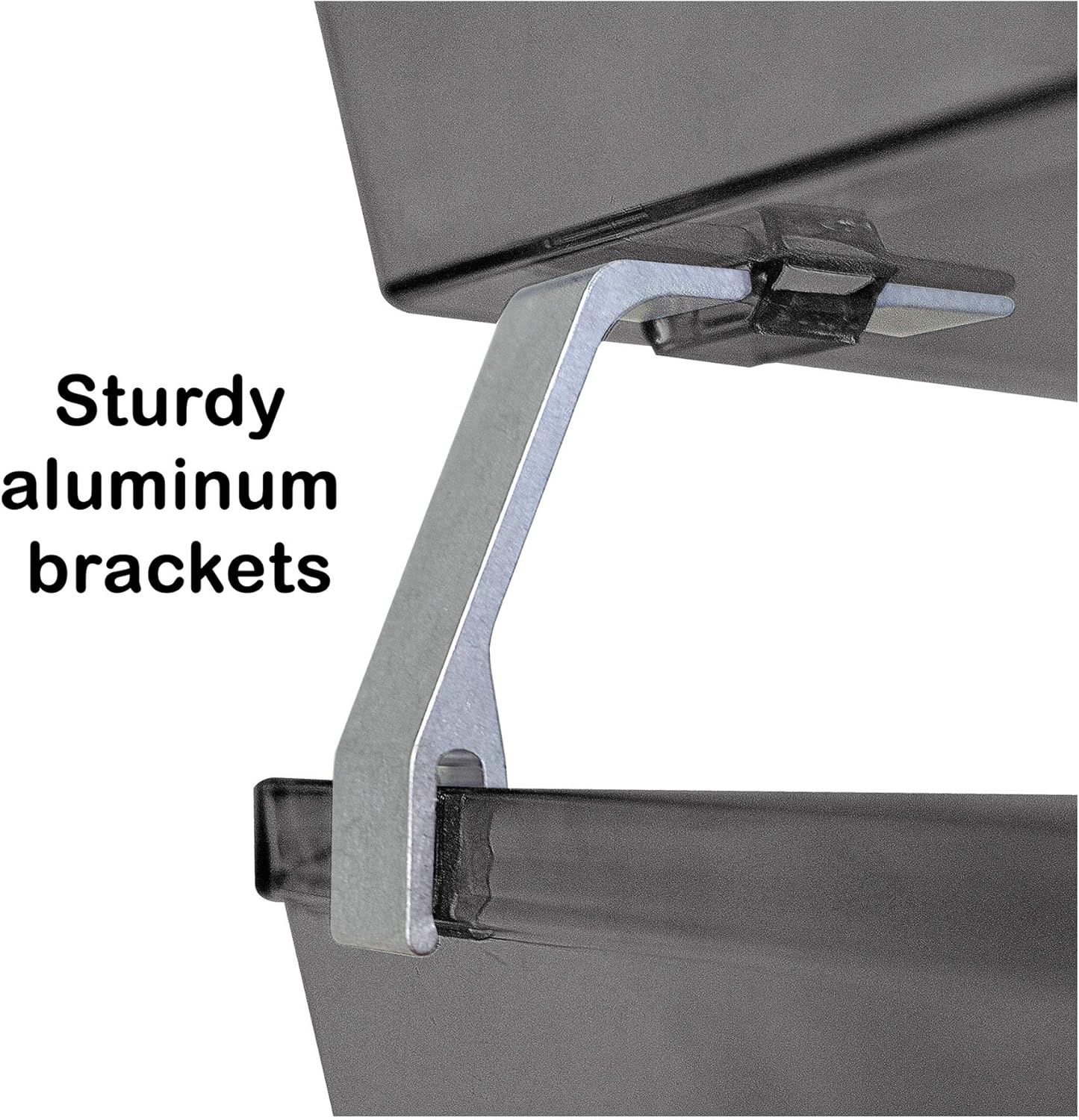 Acrimet Facility 2 Tier Letter Tray, Front Load, Letter Size/A4, Desktop File Organizer, Plastic (Clear Smoke Color)