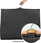 Univivi 40 Inch Dance Costume Garment Bags for Dancers, Black, 12 Pack | Breathable Fabric, Clear PVC Window, 3 Zip Pockets, Foldable Costume Garment Bags for Dancers, Dance Costumes, Dresses, Suits