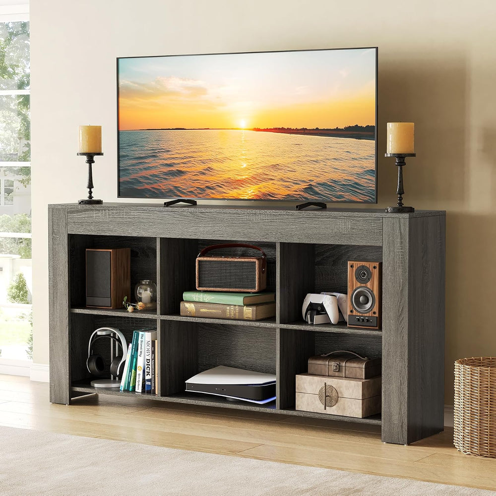 LITTLE TREE Console Table with Storage, 63-Inch Long Sofa Table, Entryway Tab...