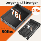 XXXL 78L Under Bed Storage, Storage Containers with Support & Clear Lid, Support Frame, Underbed Storage Bins for Clothes, Shoes, Blankets, and Toys 2 pack