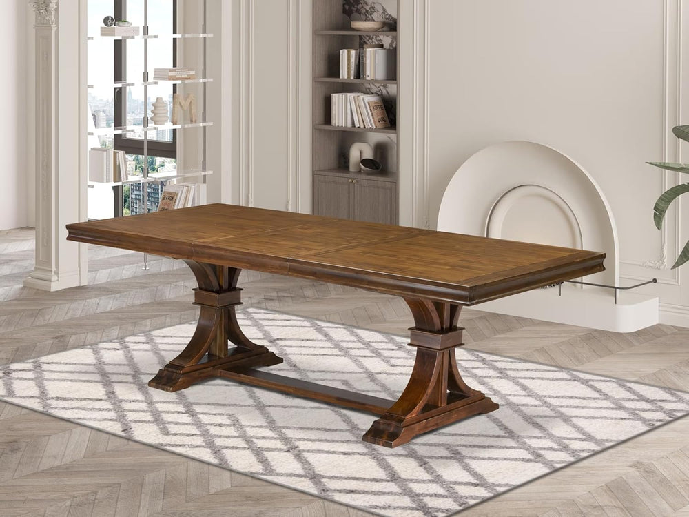 LET-AWA-TP - A Wooden Dining Table with Removable Rectangular Tabletop - Anti...