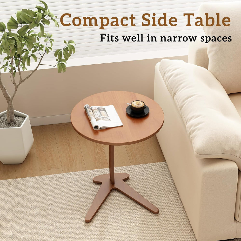 17 '' Couch Tables that Slide Under, C Shaped End Table, (Large)