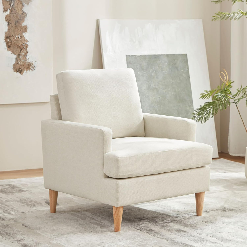 VKNOW Mid-Century Accent Chairs Set of 2, No Tools Assembly Required, Modern ...