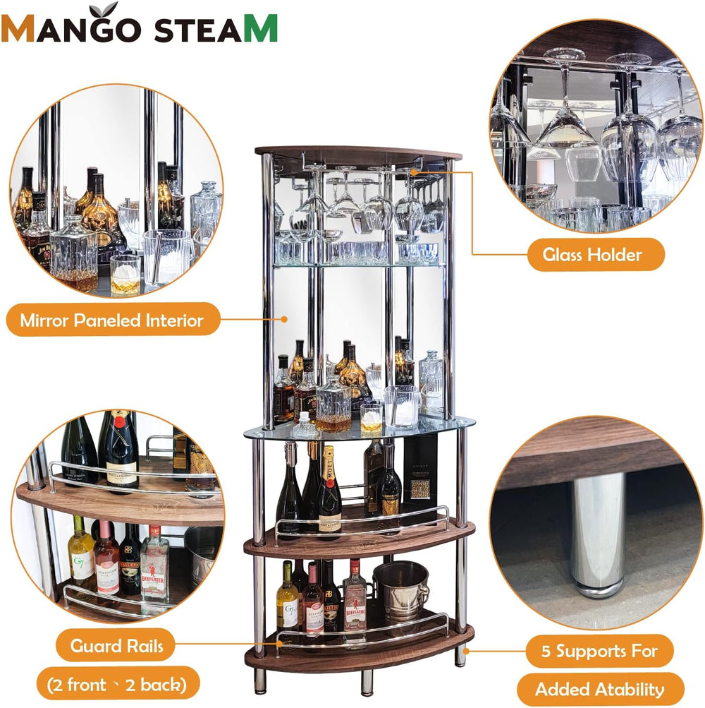 Mango Steam Contemporary Modern Home Entertainment Liquor Bar Catalina Table ...