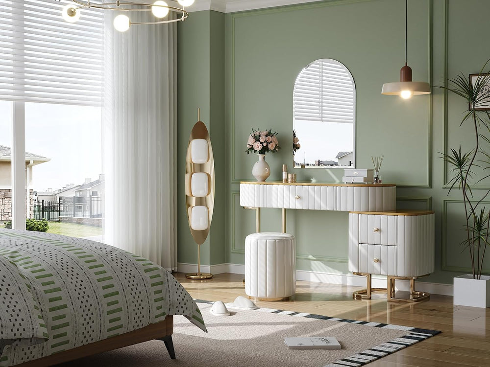 Frameless Bathroom Mirror, 24" x 40" Arched Frameless Mirror for wa...