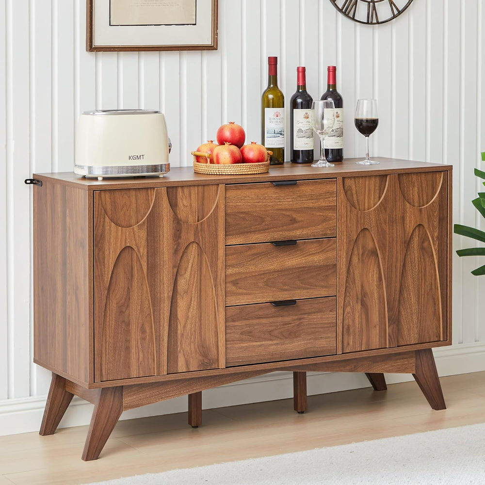 Bifins Buffet Cabinet with Storage, 47.2" Storage Cabinet with 3 Drawers...