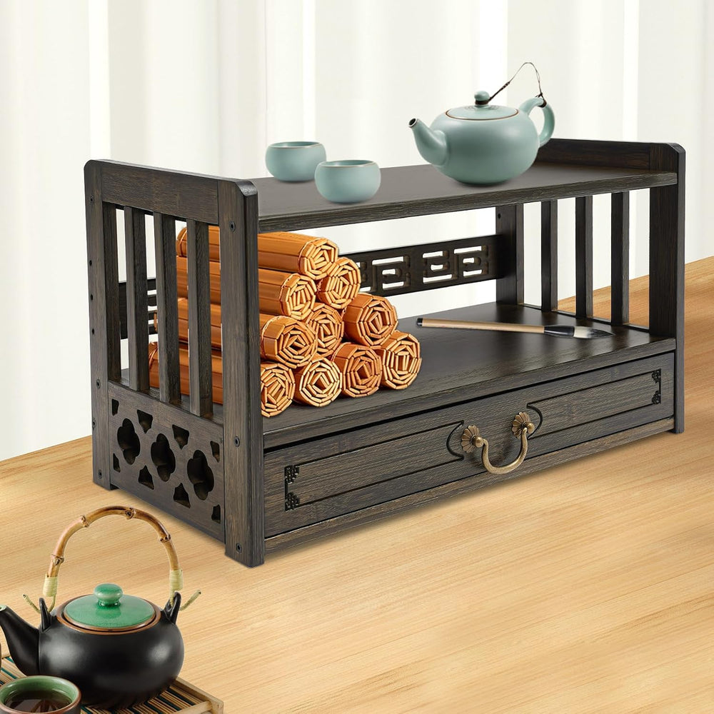 Altar Table with Drawer, Altar Shelf & Meditation Table for Spiritual, Ba...