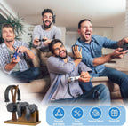 Game Controller Holder Gifts for Gamers to Organize Gaming Accessories & Headphone Holder, Unique Gamer Gifts Headset Stand Controllers Holders, Stylish Controller Stand Gaming Equipment