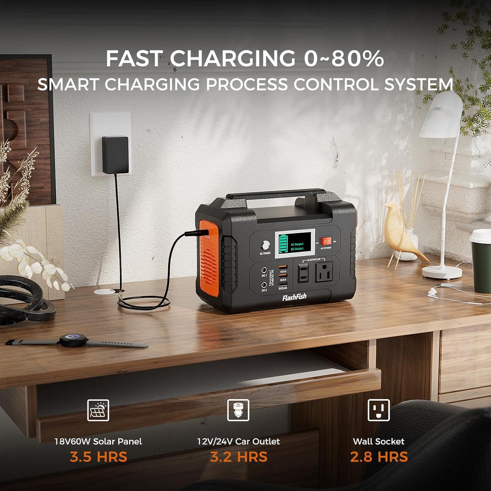 Portable Power Station 200W, FF Flashfish 40800mAh Backup Power Battery Pack ...