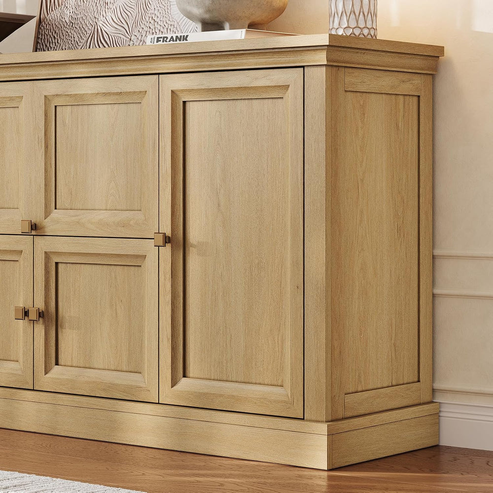 ONBRILL 63" Large Buffet Cabinet with Storage, Farmhouse Sideboard Cabin...
