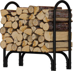 Fire Beauty Firewood Rack Log Holder,Log Storage Holder,Storage Rack,Firewood Stacker for Fireplace Indoor Outdoor(Middle)