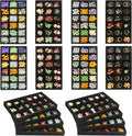 8 Pack Earring Organizer Holder Velvet Jewelry Tray for Drawer Stackable Jewelryy Organizer Divided Display Tray for Earring 144 Grids, Black