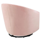babyletto Madison Swivel Glider in Blush Pink Velvet, Greenguard Gold and CertiPUR-US Certified