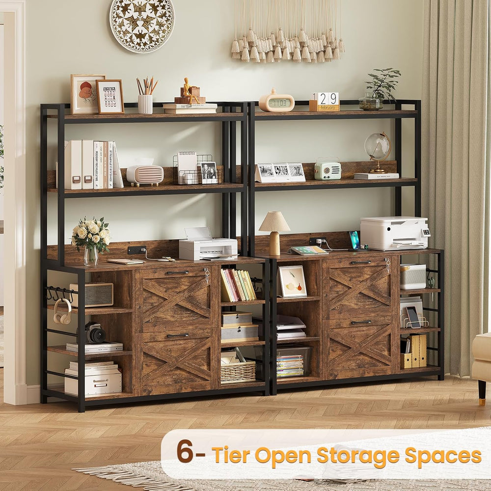 SEDETA File Cabinet, Filing Cabinet fits Legal/Letter/A4 Size, 2 Drawer Filin...