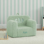 babyGap by Delta Children Personalized Sherpa Chair - Greenguard Gold Certified, Sage