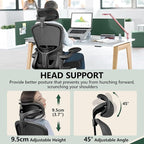 FelixKing Office Chair Ergonomic Desk Chair with Headrest, High Back Computer with Adjustable Lumbar Support and Wheels,Executive Swivel Comfy with flip-up Armrests for Home Office