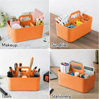Tiawudi Multipurpose Caddy Organizer, Plastic Caddy with Handle, Stackable Desk Organizer for Stationery, Marker and Pencil, Office Supplies Organizer, Dorm Caddy