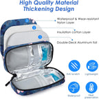 YOUSHARES Insulin Cooler Travel Case - Travel Medicine Cooler Bag for Insulin and Diabetes Supplies Travel, Insulin Case with 2 TSA Approved Gel Ice Pack (Magnolia)