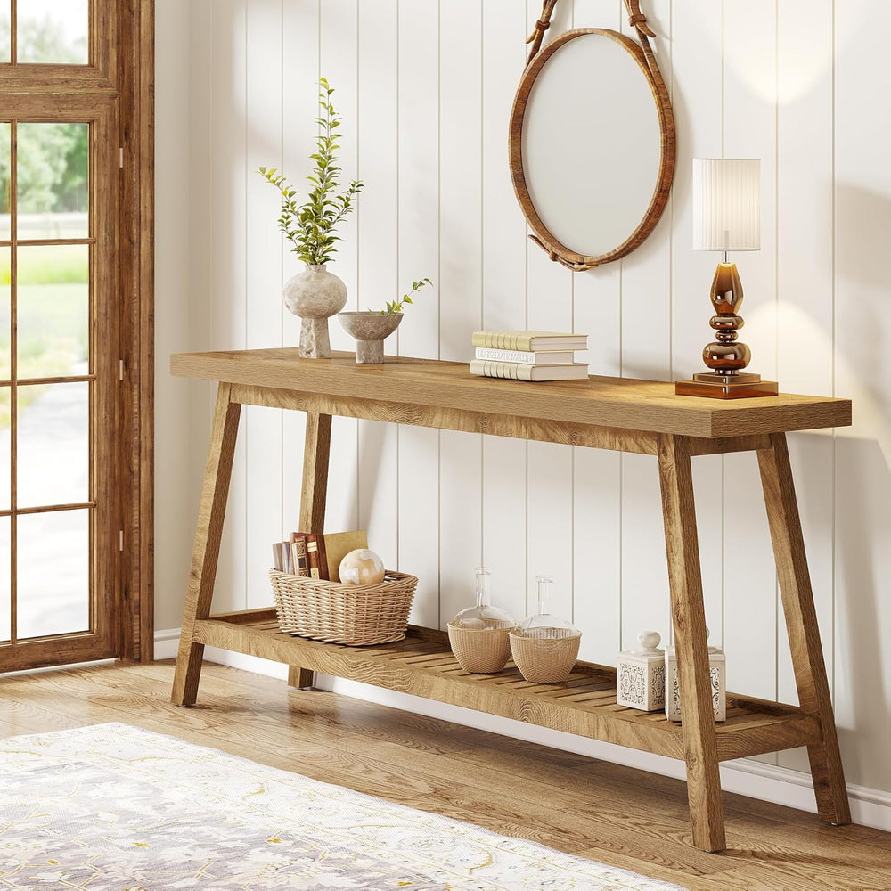 Tribesigns Farmhouse Console Entryway Table: 70.9 Inches Extra Long Console T...