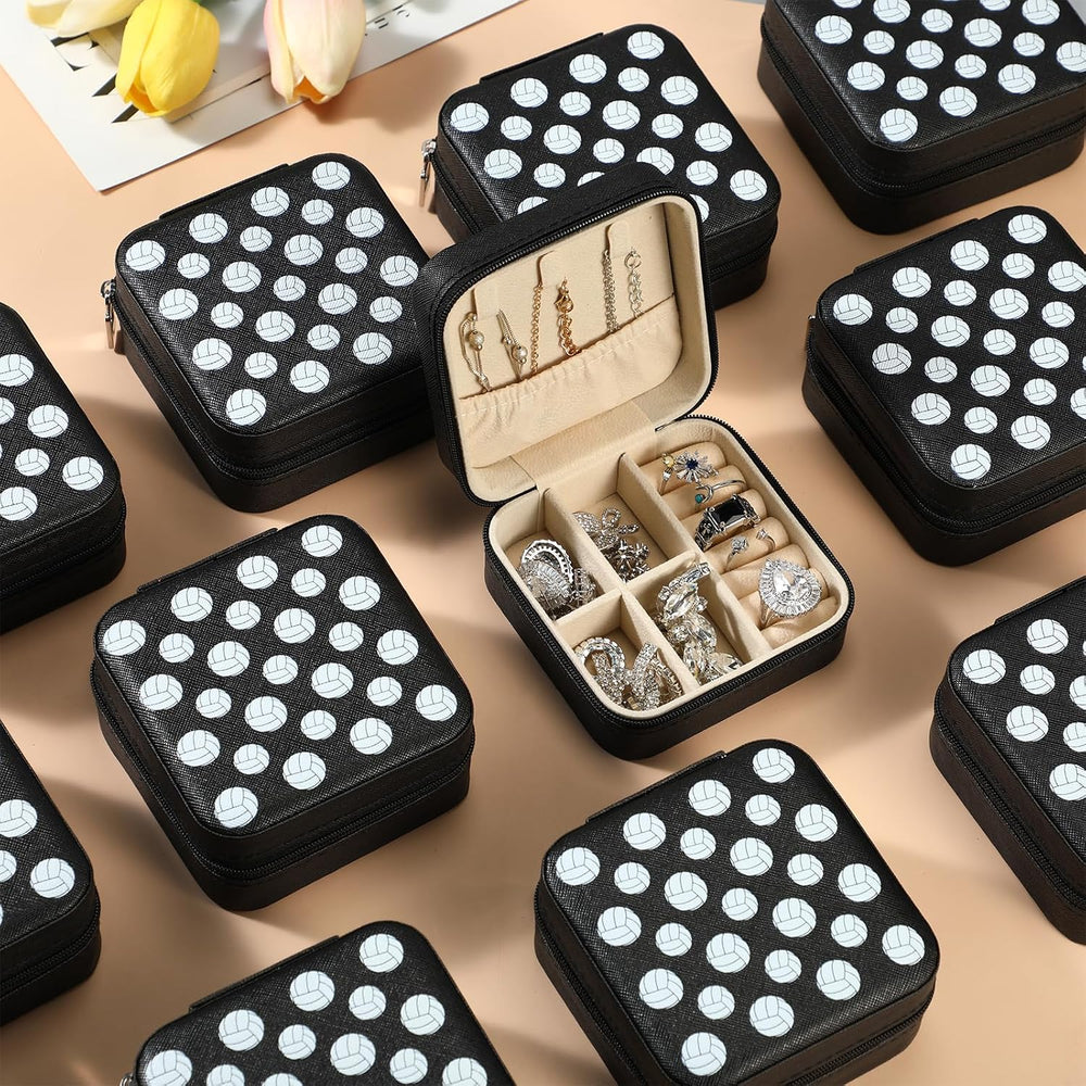 12 Pcs Volleyball Gifts for Team Bulk Volleyball Jewelry Box Small Portable C...