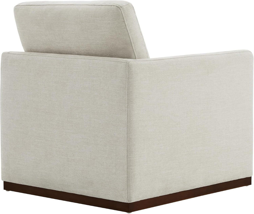 CHITA Swivel Accent Chair, FSC Certified Wood Frame, Fully Assembled, Linen |...
