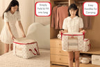 Canvas Storage Bags 2 Pack (Strawberry Bag 2 Pack)