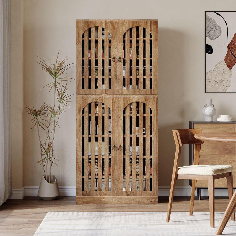 Tribesigns 70.86" Tall Kitchen Pantry Cabinet, Farmhouse Storage Cabinet...