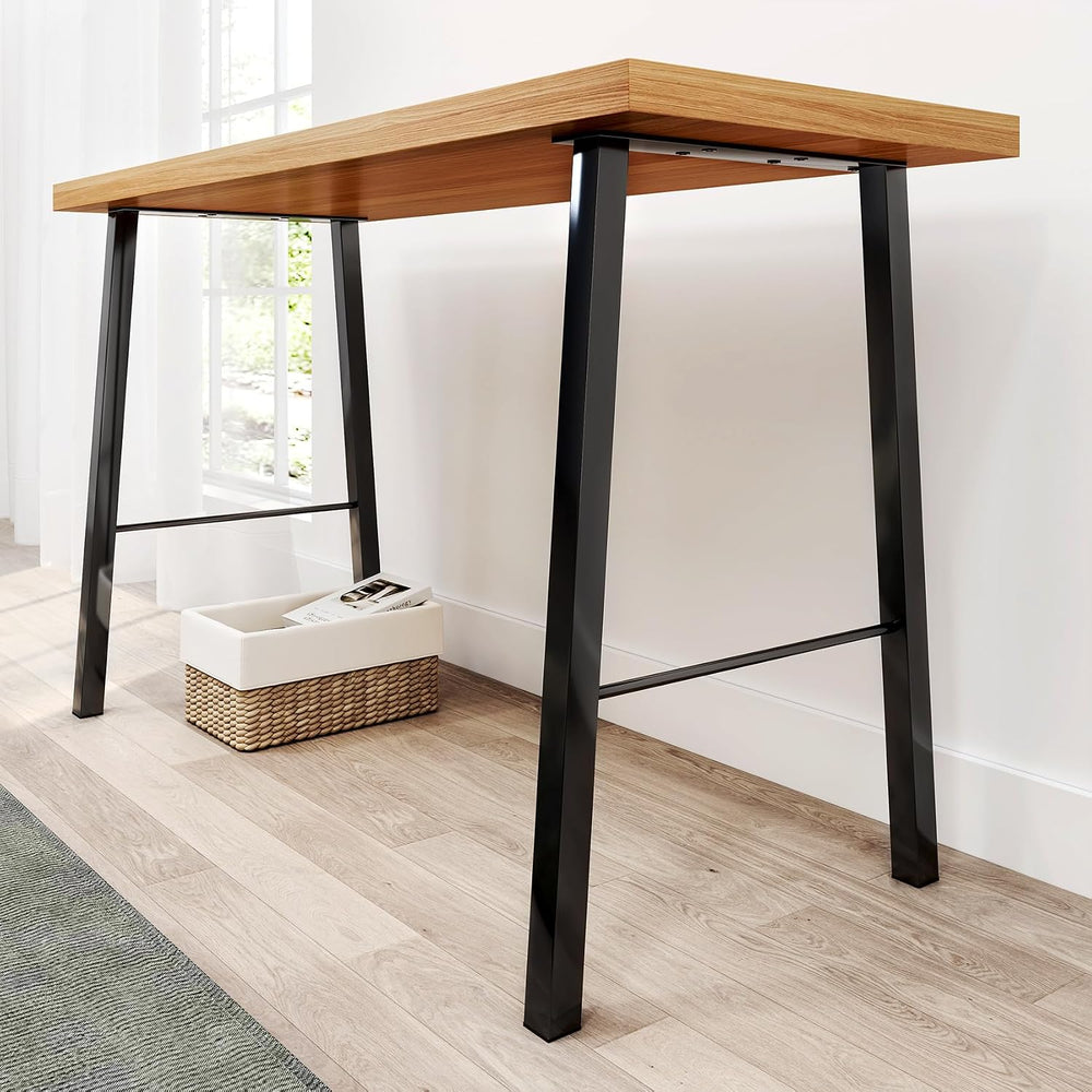 TC-HOMENY 34 inches Bar Table Legs Set of 2 Furniture Legs Bench Metal Legs I...