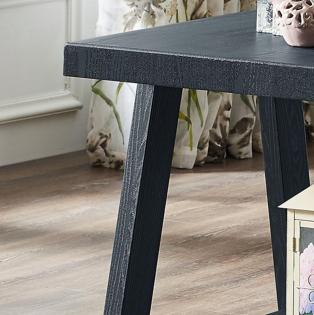 Roundhill Furniture Athens Contemporary 3-Piece Wood Shelf Coffee Table Set ,...