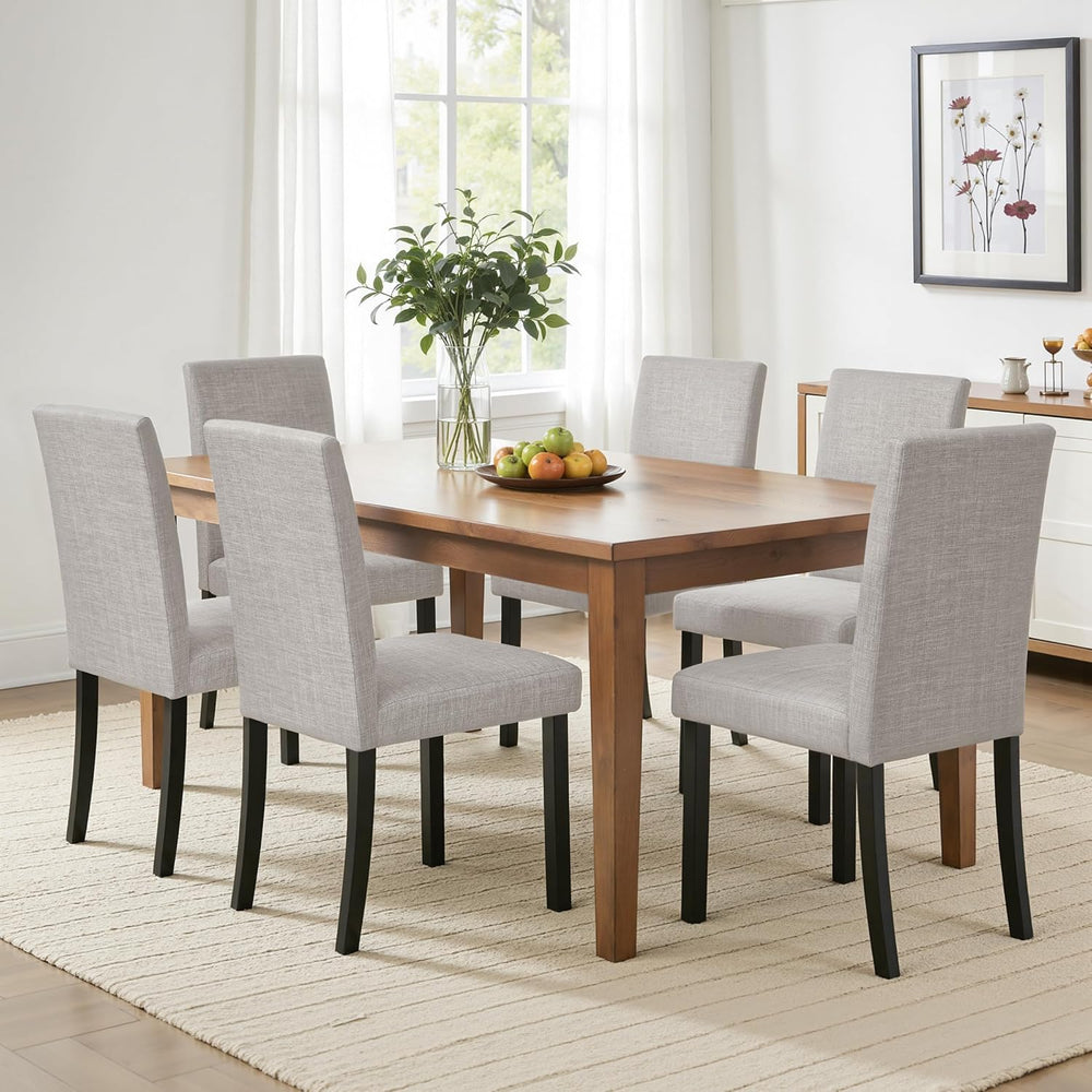 CHUN YI Upholstered Dining Chairs Set of 4, Fabric Dining Room Chairs with So...