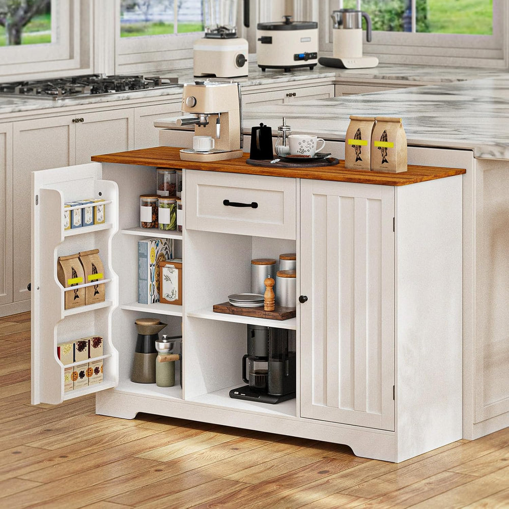 Gizoon 45" Kitchen Sideboard Buffet Cabinet with Storage Coffee Bar Cabi...