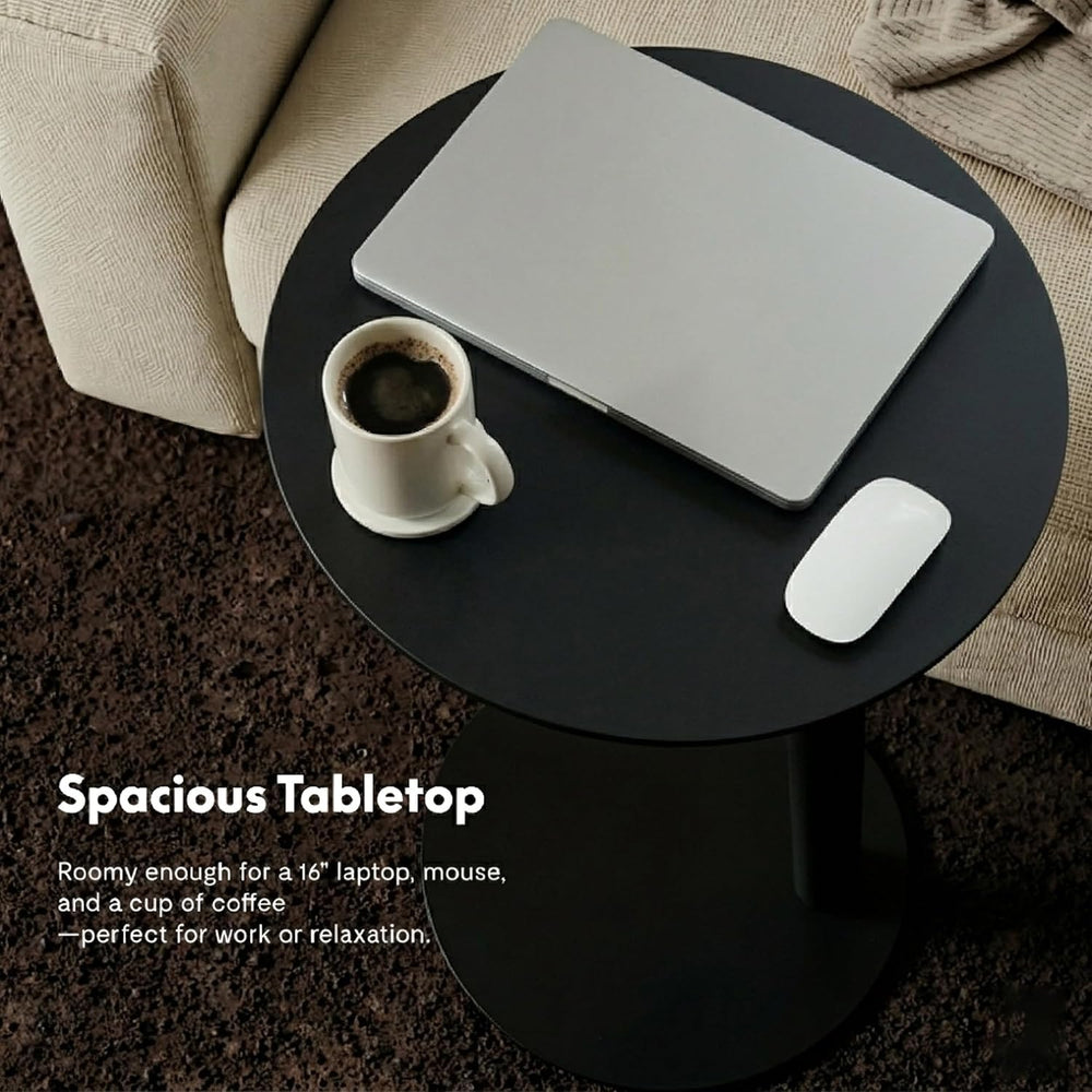 FLEXISPOT Adjustable Side Table, Round End Table for Couch & Bed, Stable ...