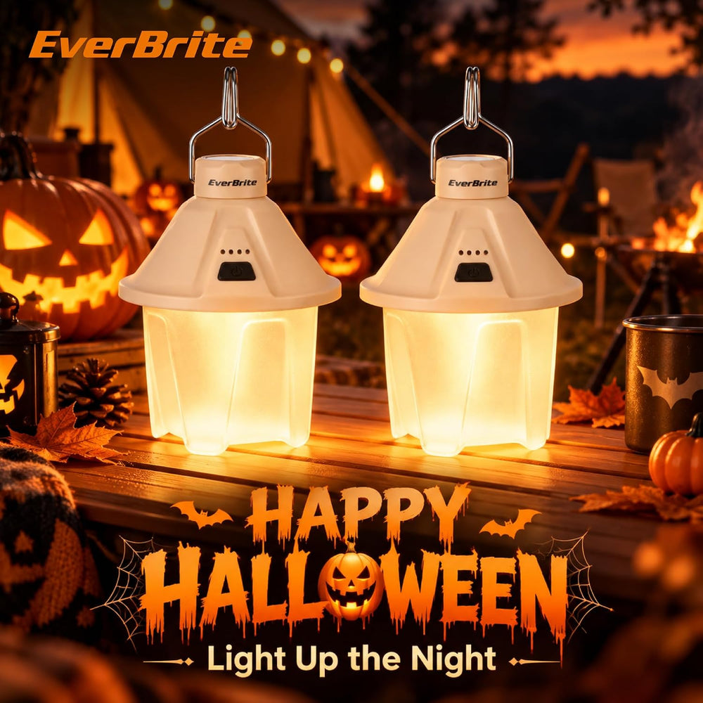 EverBrite 2 Pack Rechargeable Camping Lantern, 450LM LED Tent Light