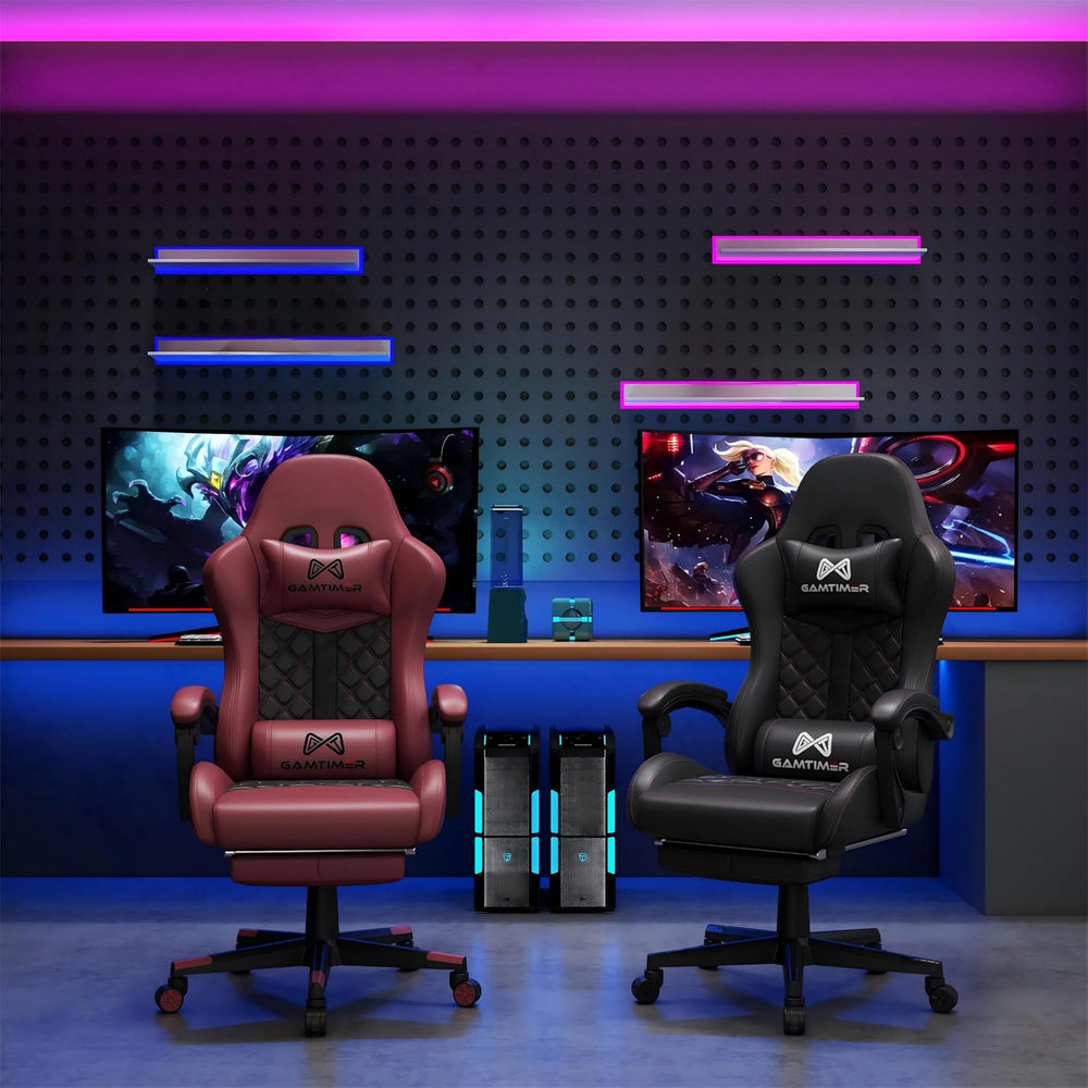 Gamtimer Gaming Chair, 400 LB Weight Capacity,with Pocket Spring Cushion | Er...