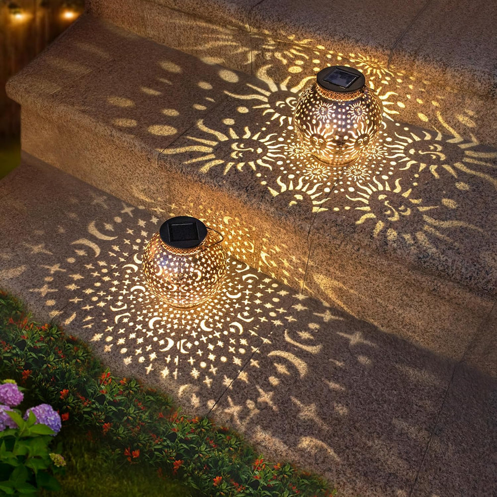 Go2garden 2Pack Solar Lanterns Outdoor Waterproof Mothers Day Gifts for Mom M...