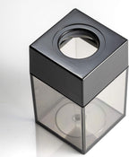 Officemate Small Clip Dispenser with Magnetic Top, Clear/Black (93687)