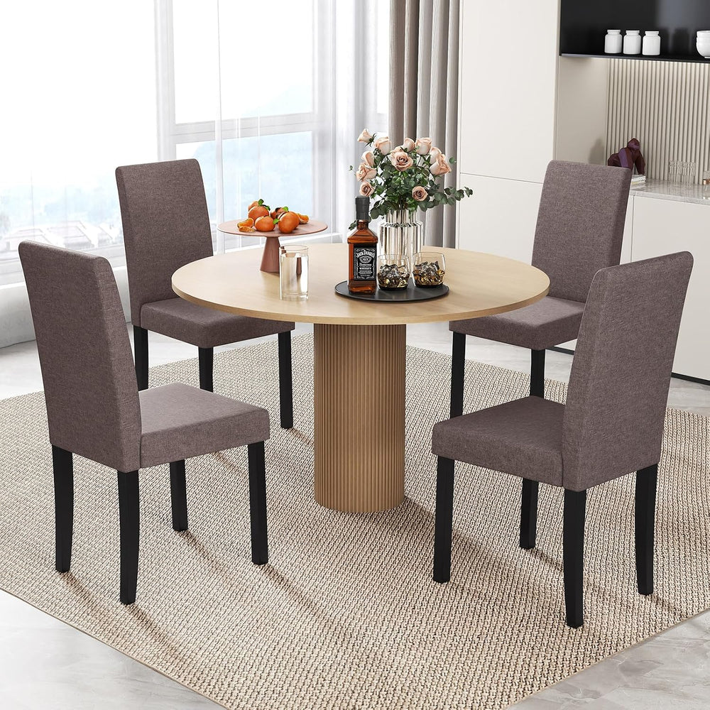 GOFLAME Upholstered Dining Chairs Set of 2, Fabric Kitchen Chairs with Padded...