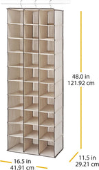 Whitmor Hanging Shoe Shelves 30 Section