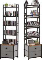 CD Storage Rack Bundle – Multi-Functional Organizer Set for CDs, DVDs, VCDs, Games – Space-Saving, Sturdy & Versatile Media Shelf Combination