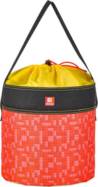 Toy Storage Organizer Basket Bag with Drawstring for Buliding Bricks, Blockets,Puzzles,Playroom Cinch Bucket Carrying Bag (Red)