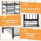 Candy Display Rack, 4 Tier Snack Organizer for Countertop, Potato Chip Bag Holder with Elastic Rope Frame, Snack Bar Station, Retail Display Shelf for Store, Pantry, Office (Black)