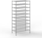 24" Deep x 42" Wide x 86" Height Wire Shelving Kit | 10-Tier | NSF Commercial Storage Rack Unit