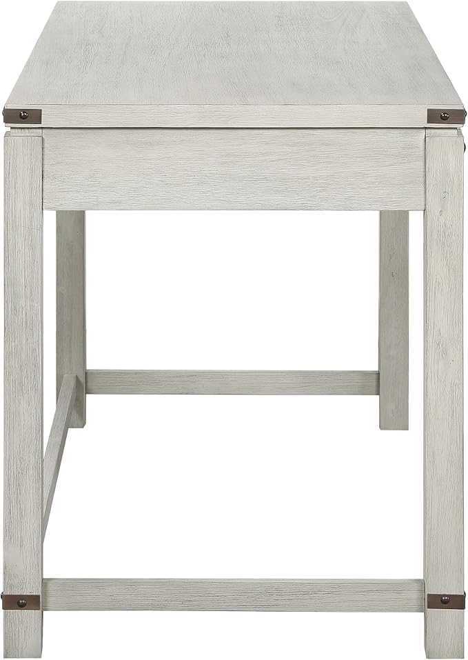 OSP Home Furnishings Baton Rouge Traditional Home Office Writing Desk, Champagne Oak