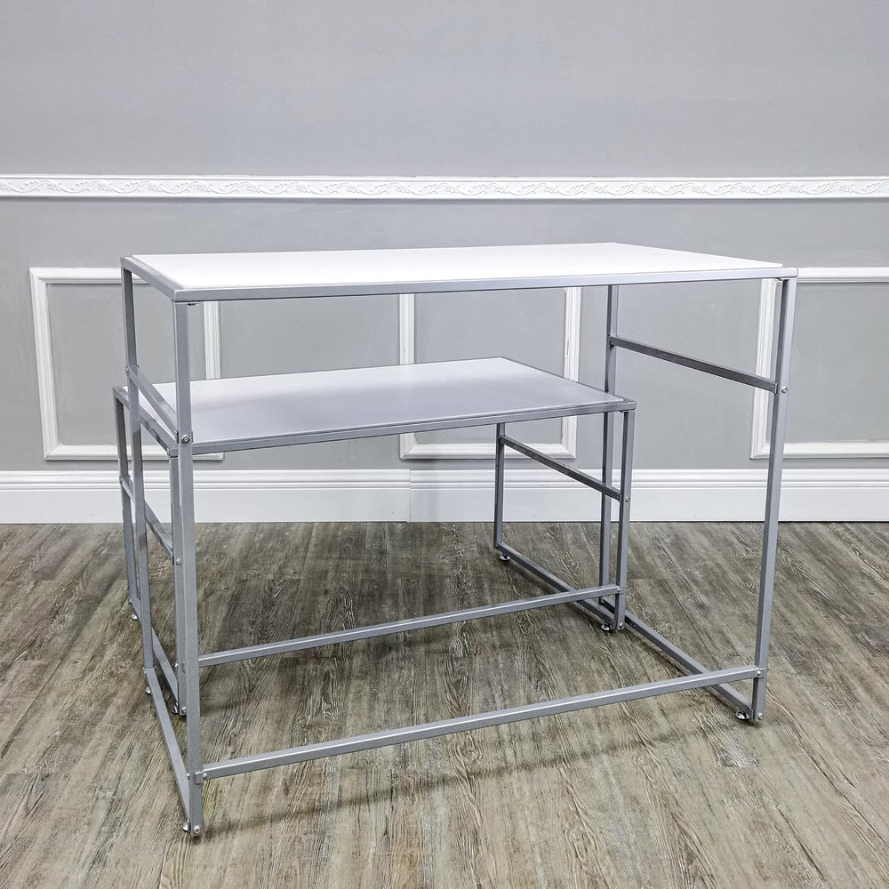 FixtureDisplays Nesting Display Tables, Set of 2 (41.46" W x 24.02"...