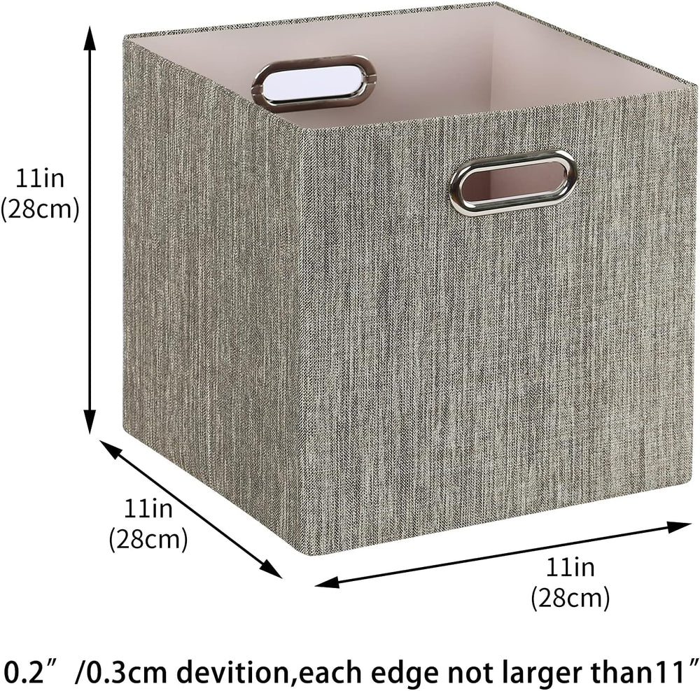 Posprica Storage Bins,11×11 Foldable Storage Cubes Boxes Container Closet Org...